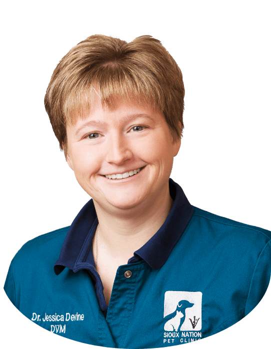 Dr. Jessica Devine, veterinarian at Sioux Nation Pet Clinic